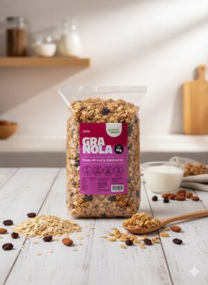 GRANOLA PASAS DE UVA Y ALMENDRAS KG. GRANOMAX