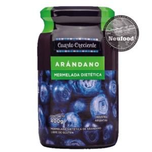 MERMELADA ARANDANOS REDUCIDA EN AZUCAR 400 GRS CUARTO CRECIENTE