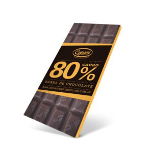 BARRA DE CHOCOLATE 80% CACAO
