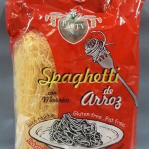 FIDEOS SPAGHETTI GRUESO DE ARROZ MORRÓN  PARTY BECK 280 GRS.