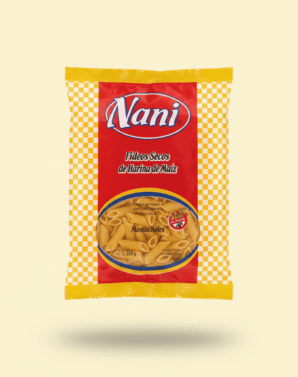 FIDEOS DE HARINA DE MAIZ MOSTACHOL 350 GRS - SIN TACC - NANI