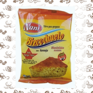 PREMEZCLA PARA BIZCOCHUELO NARANJA 300 GRS - SIN TACC - NANI