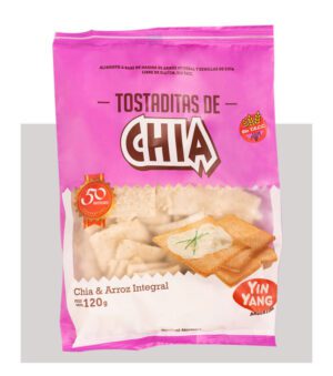 TOSTADITAS DE CHÍA Y ARROZ INTEGRAL 120 GRS - SIN TACC - YIN YANG