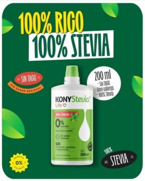 ESTEVIA LIFE 100% STEVIA 200 ML - KONY - SIN TACC