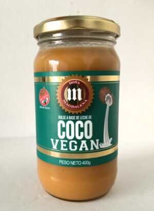 DULCE DE LECHE COCO VEGANO 360 GRS CON AZÚCAR SIN TACC