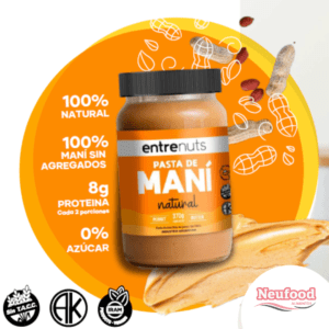 PASTA DE MANI NATURAL 370 GRS ENTRE NUTS* HASTA AGOTAR STOCK