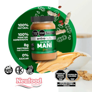 PASTA DE MANI CON STEVIA 370 GRS ENTRE NUTS
