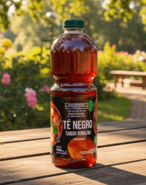 TE NEGRO SABOR DURAZNO 1,5 LT - CUARTOCRECIENTE