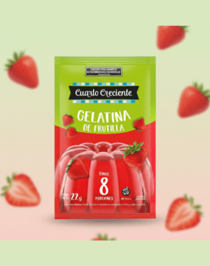 GELATINA DE FRUTILLA SIN TACC