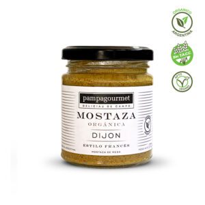 MOSTAZA ORGANICA DIJON 170 GRS PAMPA GOURMET