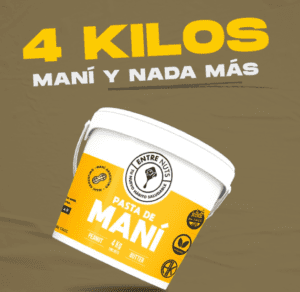 PASTA DE MANÍ 4 KG ENTRE-NUTS