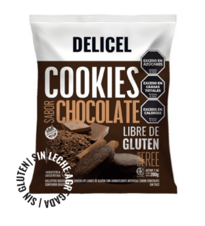 COOKIES CHOCOLATE 200 GRS - SIN TACC - DELICEL