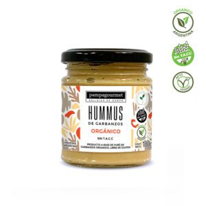 HUMMUS ORGANICO DE GARBANZO 190 GRS PAMPAGOURMET