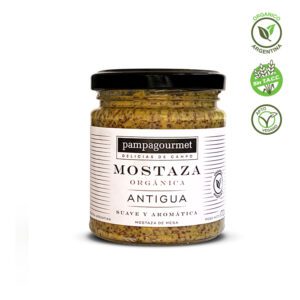 MOSTAZA ORGANICA ANTIGUA 170 GRS PAMPAGOURMET