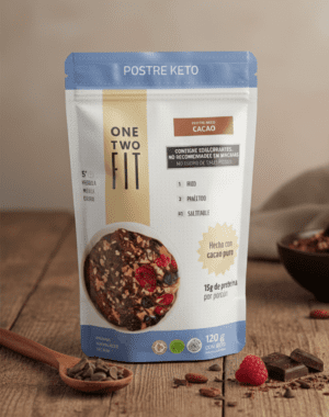 POSTRE KETO DE CACAO 200 GRS - ONETWOFIT