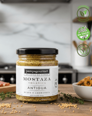 MOSTAZA ORGANICA ANTIGUA 170 GRS - PAMPAGOURMET