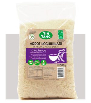 ARROZ KOSHIHIKARI 500 GRS ORGANICO - YINYANG