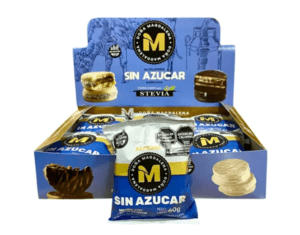CAJA ALFAJOR CHOCOLATE NEGRO DE 12 u. 60 GRS CON STEVIA DOÑA MAGDALENA