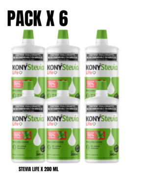 ESTEVIA LIFE 100% STEVIA 200 ML PACK X 12u - KONY - SIN TACC