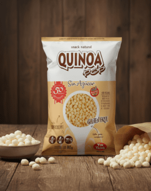 QUINOA POP SIN AZÚCAR 80 GRS - SIN GLUTEN - YIN YANG