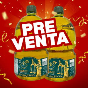 PREVENTA POR REINGRESO  *ACEITE DE OLIVA EXTRA VIRGEN  PACK X 2 BIDONES DE  2LTS - EL GRAN JUICIO