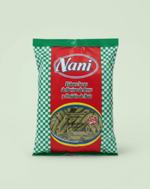 FIDEOS DE ARROZ MOSTACHOL ESPINACA 350 GRS - SIN TACC - NANI