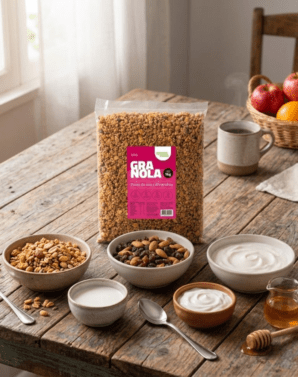 GRANOLA CON PASAS DE UVA & ALMENDRAS 1 KG - GRANOMAX