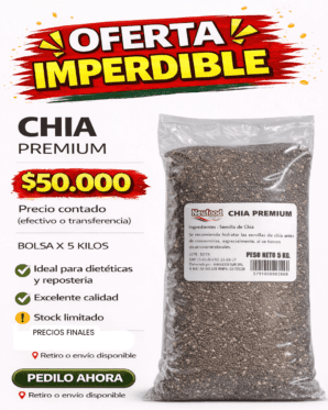 CHIA PREMIUM 5 KG -EFECTIVO O TRANSFERENCIA