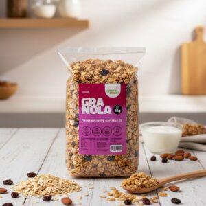 GRANOLA PASAS DE UVA Y ALMENDRAS KG.  GRANOMAX