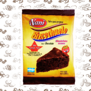 PREMEZCLA PARA BIZCOCHUELO CHOCOLATE 300 GRS - SIN TACC - NANI