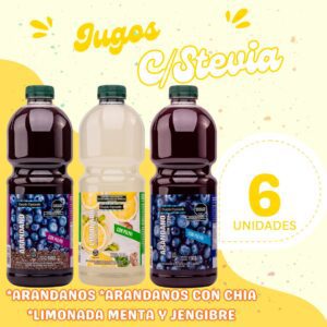 JUGOS NATURALES CON STEVIA 1,5 LTS.  **CUARTO CRECIENTE**