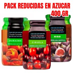 PACK DE MERMELADAS REDUCIDAS EN AZUCAR