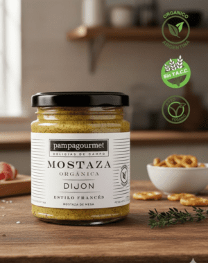 MOSTAZA ORGANICA DIJON 170 GRS PAMPA GOURMET