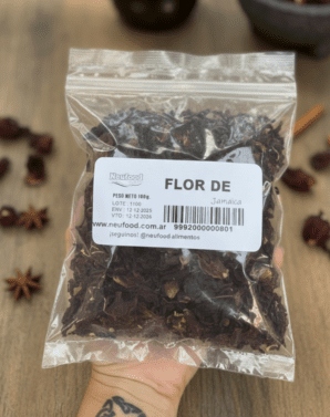 FLOR DE JAMAICA o HIBISCUS 100 GRS - NEUFOOD