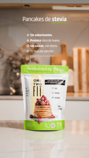 PANQUEQUE CON ESTEVIA 200 GRS ONE TWO FIT - Image 2