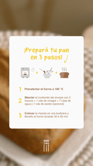 PAN DE MANI 200 GRS ONE TWO FIT - Image 3