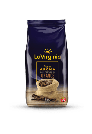 CAFE TOSTADO EN GRANOS PURO AROMA 500 GRS