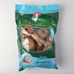 GALLETITAS NATURALES CON COCO CON HARINA DE CHIA  250 GRS