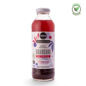 BEBIDA ORGANICA ARANDANOS CON HIBISCUS  500 ML