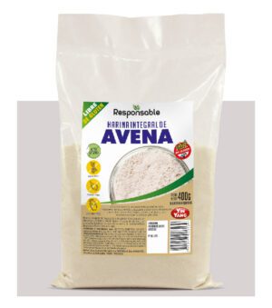 HARINA INTEGRAL DE AVENA 400 GRS SIN TACC * LINEA YINYANG