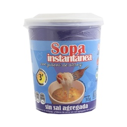 SOPA INSTANTANEA VERDURAS  30 GRS FIDEOS DE ARROZ
