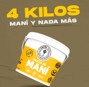PASTA DE MANÍ 4 KG ENTRE-NUTS