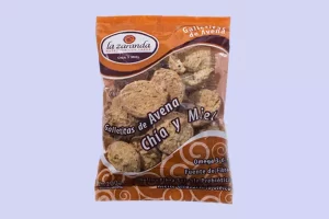 GALLETITAS DULCES AVENA Y CHIA MIEL 200 GR- LA ZARANDA