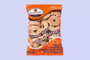 GALLETITAS DULCES AVENA Y CHIA NARANJA 200 GR- LA ZARANDA