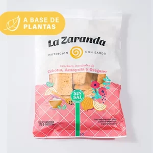 CRACKERS INTEGRALES CEBOLLA AMAPOLA Y OREGANO -SIN SAL
