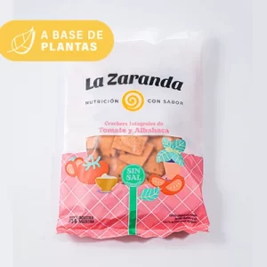 CRACKERS INTEGRALES TOMATE Y ALBAHACA 175 GR- SIN SAL
