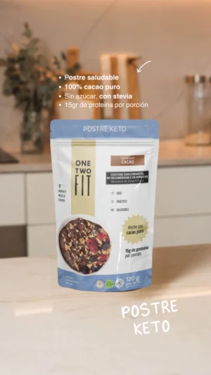 POSTRE KETO DE CACAO 200 GR - ONETWO FIT
