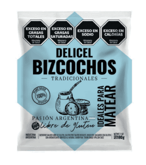 BIZCOCHOS SALADOS TRADICIONAL 180 GRS DELICEL