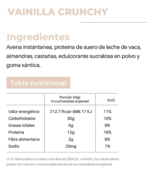 AVENA CREAM VAILLA X 200 GR - Image 2