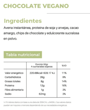 AVENA CREAM CHOCOLATE 200 GR - ONETWO FIT - Image 2